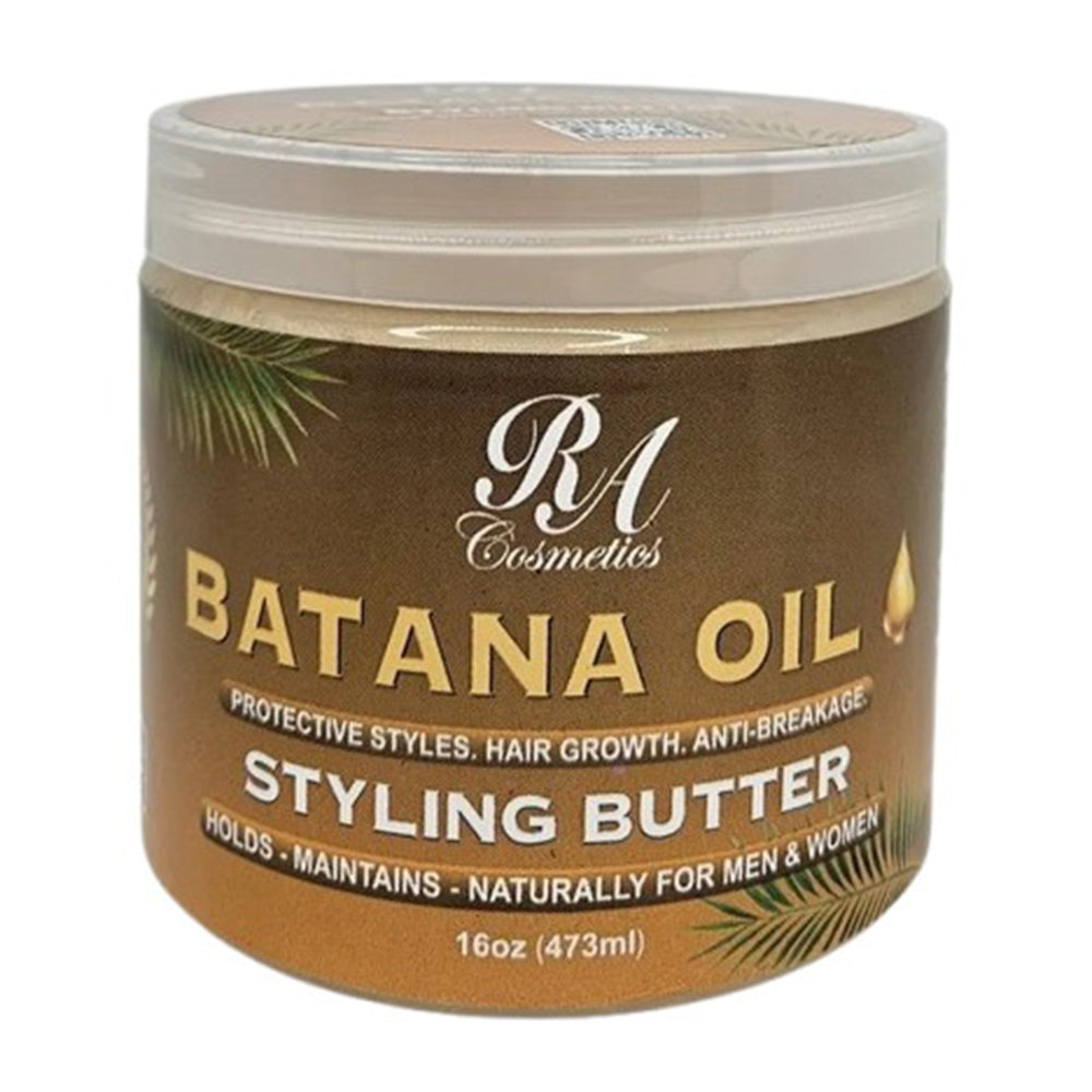 RA Cosmetics Batana Oil Styling Butter Defines and Shapes Curls Protective Styles Hair Growth 16Oz (473ml)
